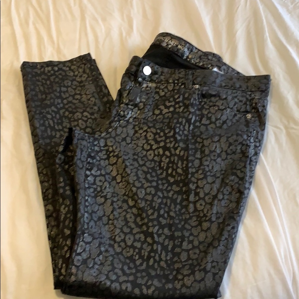 Printed stretchy pants